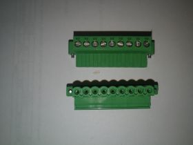 LISTWA MONTAZOWA TBMF5109 9 STYKÓW MĘSKI 5.08 Z ŚRUBAMI 5.08