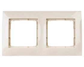 Simon 54 Premium Ramka podwójna kremowa DR2/41