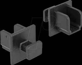 64010 Dust cover, USB 5 Gb/s B socket with handle, 10 pieces, black