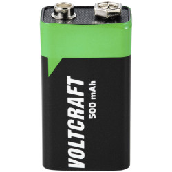 VOLTCRAFT 6LR61 9 V PP3 battery (rechargeable) Li-ion 500 mAh 7.4 V