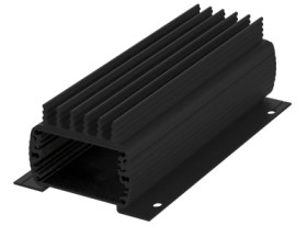 Aluminum enclosure kit, (L x W x H) 57 x 150 x 32 mm, black, IP65, 84406150.HMT1