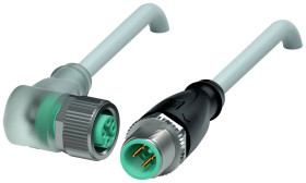 Pepperl+Fuchs 240780-0021 Złącze konfekcjonowane czujnika/aktuatora V1-W-A2-30M-PUR-V1-G, piny: 4, 4, 30 m, 1 szt.