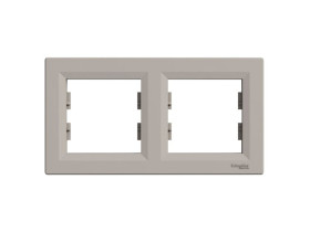 ASFORA Ramka 2 podwójna pozioma brąz EPH5800269 SCHNEIDER ELECTRIC