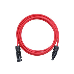 Przedłużka z złączami MC4 - kabel solarny KENO 4mm2 czerwony 3m KENO PRZ-4MM-RED-3M
