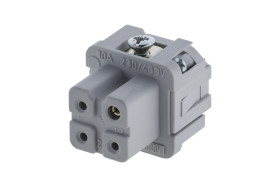 Wkładka złącza dużej mocy 3-pinowe Amphenol Industrial Żeńskie 16A Heavy Mate C146 3+PE 2.5 mm² Kabel Prosty