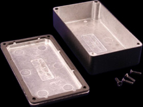 Aluminum die cast enclosure, (L x W x H) 115 x 64 x 26 mm, black (RAL 9005), IP66, 1550WBBK