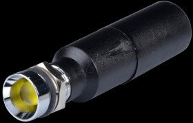19500432 LED signal light, 5 mm, yellow, 230 V, indoor recessed, Ø8 mm, 7