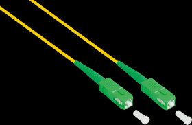 LW-S905SASA Simplex FO patch cable, OS2 SM, 9/125µ, SC (APC) / SC (APC), 5 m