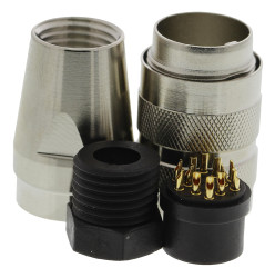 Gniazdo Din 12 -pinowe Żeński Montaż na kablu M16 150 V AC/DC