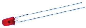 Dioda LED THT czerwona, 2-Pin, 2,5 V, 60°, Kingbright