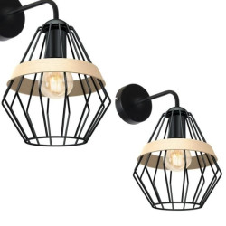 Kinkiet CLIFF BLACK 1xE27 MLP5523 Milagro