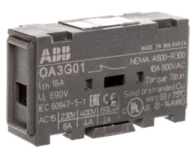 Styk pomocniczy 0Z 1R do rozłączników OT160-4000 OA3G01 1SCA022456R7410