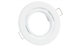 Oprawa Podtynkowa Ruchoma Okrągła Aureli Biała Blacha Mr16 Gu10