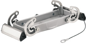 Cover cap, size B24, die-cast aluminum, cross bow locking, IP65, 1009100000