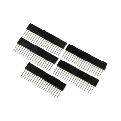 Gniazdo proste 1x20pin raster 2,54mm - pionowe długie 5szt.