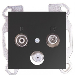 POLO FIORENA czar. Gniazdo antenowe R/TV/SAT końc.