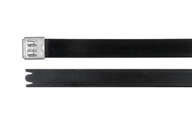 Opaska kablowa długość 521mm szerokość 12,3 mm HellermannTyton Stal nierdzewna z powłoką poliestrową -80 → +538°C