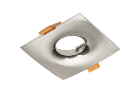 Sufitowa oprawa punktowa AURORA, IP20, kwadratowa, inox/satyna