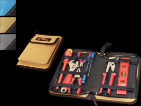 BG00016BKSD "ZipCaddy L" tool organiser, sand-black, 31x17x5 cm