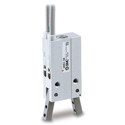 Chwytak pneumatyczny, palce: 2, Podwójna, Kąt, 6 barów