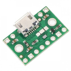 Złącze zasilające microUSB z multiplekserem FPF1320 - Pololu 2594