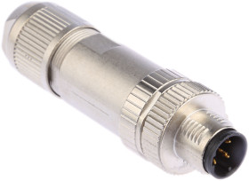 Złącze wielostykowe przemysłowe 4-pinowe M12 Montaż na kablu Wtyczka Phoenix Contact