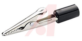 Zacisk krokodylkowy 10A izolowany 7.9mm Czarny Mueller Electric