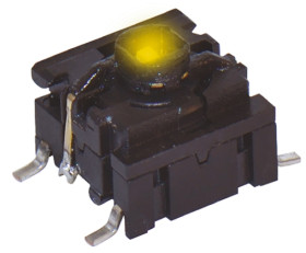 Klosz do przycisku dotykowego SPST 50 mA przy 24 V DC IP67 6.4mm