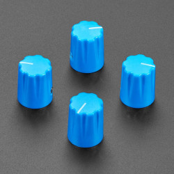 Blue Micro Potentiometer Knob - 4 pack