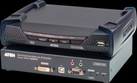 KE6910-AX-G KVM Over IP Extender, DVI, SFP, USB, Audio
