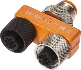 VK001011, rozdzielacz, 2x M12 3pin, M12 4pin, TPU 2xM12-Dose 3pol,1xM12-Stckr 4pol,90
