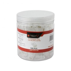 Wtyk modularny RJ45 8P8C Cat5E UTP Na Drut Słoik 100 Sztuk IWP-JAR-C5RTY