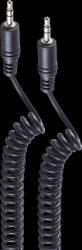 BS30813 Jack cable, 3.5 mm, 3-pin, spiral, 2.5 m