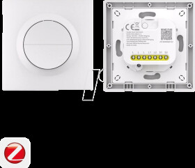MINI-ZB2GS-L-E 2-Channel Wall Switch, Zigbee, Without Neutral Wire
