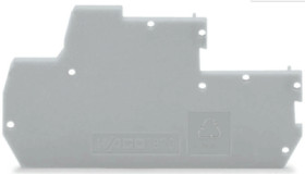 End/Intermediate plate for terminal block, 870-118