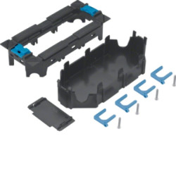 tehalit.GB-EG Puszka montażowa 3-krotna 45x45mm PC-ABS czarny GTVR300