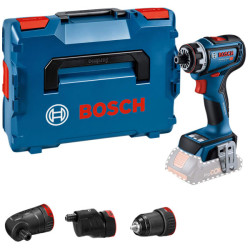 Bosch 06019K6203 GSR 18V-90 FC Pro FlexiClick DrillDriver &#x2B;3 Attach Case 18VBare