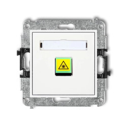 MINI Mechanizm gniazda światłowodowego/optycznego pojedynczego biały MGOP-1