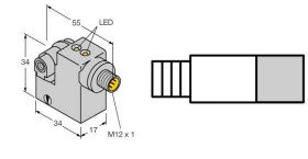 Turck Czujnik pola magnetycznego PNP BIM-IKM-AP6X2-H1141/S34