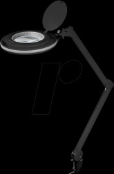 64988 Lupenleuchte, LED, Ø 127 mm, 3 Dioptrien, schwarz