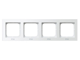 SONATA STANDARD Ramka 4 poczwórna do wyłączników IP44 biały RH-4R/00 OSPEL