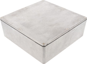 Aluminum die cast enclosure, (L x W x H) 188 x 188 x 67 mm, natural, IP65, 1590WF