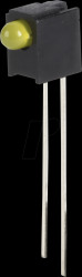 A264B/UY/S530-A3 LED component, yellow, 3 mm, 100 mcd, 60°