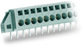 Connector, 5 pole, pitch 5 mm, angled, gray, 231-605/017-000