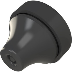 Cable gland, cable Ø 3.5 to 5 mm, M12, CR, black, 014.00.203