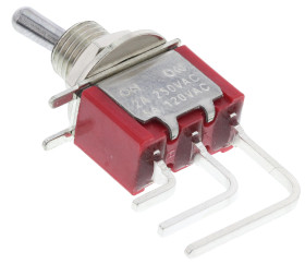 Przełącznik Wł.-(wł.) średnica wycięcia 6.35mm SPDT RS PRO Płytka drukowana długość przełącznika 5.08mm