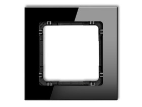 DECO Ramka uniwersalna - szkło (ramka: czarna: spód: czarny) czarny 12-12-DRG-1 KARLIK