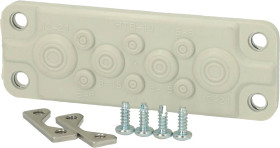 Fibox 3576150 Płytka z przepustami FMF 10, poliwęglan, 1 szt.