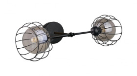 Kinkiet loftowy nowoczesny 2xE27 SOLO BLACK