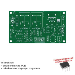 Płynny regulator prędkości i kierunku obrotów silnika 12V - PCB i mikroprocesor do projektu AVT 5923